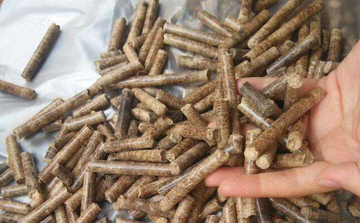 木屑造粒機加工的生物質成型顆粒燃料.jpg 木屑造粒機加工的生物質成型顆粒燃料.jpg